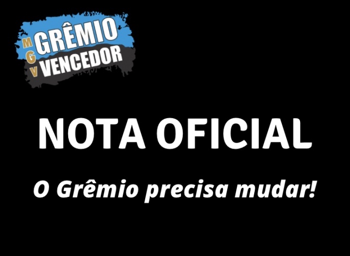 Nota oficial | O Grêmio precisa mudar!