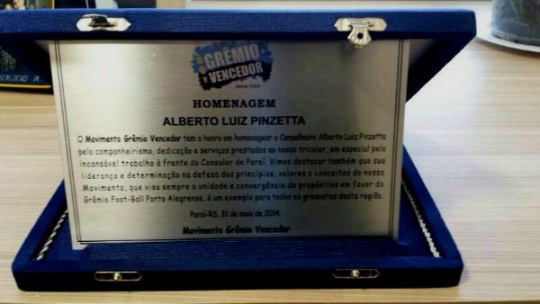 MGV homenageia cônsul de Paraí